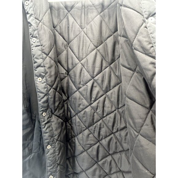 Divided by H&M Black 90 Brooklyn Racing Bomber Jacket Size Small Runs Big Coat - Picture 10 of 16